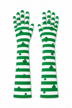 Shamrock Stripe Gloves — 17" Elbow