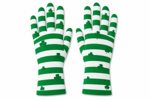 Shamrock Stripe Gloves — 9" Wrist
