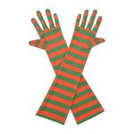 Red Green Stripe Stripe Elbow 17-Inch gloves, 17 elbow