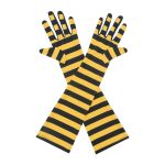 Yellow Black Stripe Stripe Elbow 17-Inch gloves, 17 elbow
