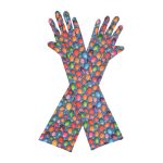 Colorful Eggs Easter Elbow 17-Inch gloves, 17 elbow
