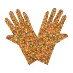 Bunny Meadow Easter Wrist 9-Inch gloves, 9 wrist