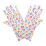 Pastel Eggs Easter Wrist 9-Inch gloves, 9 wrist