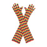 Pride Waves Pride Month Opera 21-Inch gloves, 21 opera