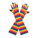 Pride Stripes Pride Month Elbow 17-Inch gloves, 17 elbow