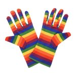 Pride Stripes Pride Month Wrist 9-Inch gloves, 9 wrist