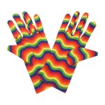 Pride Waves Pride Month Wrist 9-Inch gloves, 9 wrist