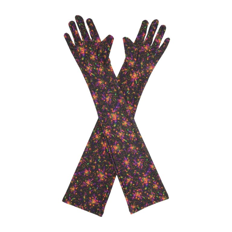 Mardi Gras Feather Mardi Gras Opera 21-Inch gloves, 21 opera