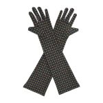 Mardi Gras Fleur Mardi Gras Elbow 17-Inch gloves, 17 elbow