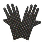 Mardi Gras Fleur Mardi Gras Wrist 9-Inch gloves, 9 wrist