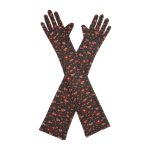 Fireworks Flag 4th of July Opera 21-Inch gloves, 21 opera