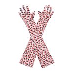 USA Flag 4th of July Opera 21-Inch gloves, 21 opera