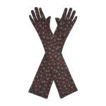 Neon Heart Valentine's Day Opera 21-Inch gloves, 21 opera