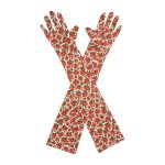 Red Rose Valentine's Day Opera 21-Inch gloves, 21 opera
