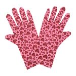 Floral Heart Valentine's Day Wrist 9-Inch gloves, 9 wrist