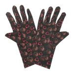 Neon Heart Valentine's Day Wrist 9-Inch gloves, 9 wrist