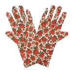 Red Rose Valentine's Day Wrist 9-Inch gloves, 9 wrist