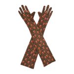 Santa Hat Christmas Opera 21-Inch gloves, 21 opera