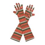 Christmas Knit Christmas Elbow 17-Inch gloves, 17 elbow