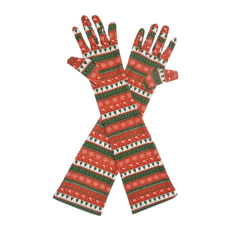 Christmas Knit Christmas Elbow 17-Inch gloves, 17 elbow