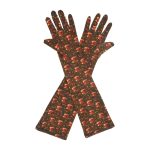 Santa Hat Christmas Elbow 17-Inch gloves, 17 elbow