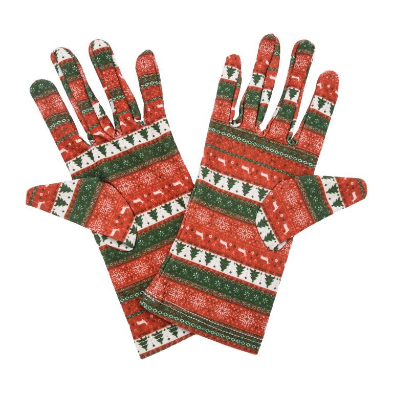 Christmas Knit Christmas Wrist 9-Inch gloves, 9 wrist