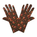 Santa Hat Christmas Wrist 9-Inch gloves, 9 wrist
