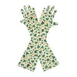 Shamrock Gold St. Patrick's Day Elbow 17-Inch gloves, 17 elbow