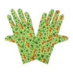 Irish Dog St. Patrick's Day Wrist 9-Inch gloves, 9 wrist