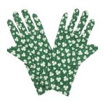 White Clover St. Patrick's Day Wrist 9-Inch gloves, 9 wrist