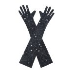 White Spiderweb Opera 21-Inch gloves, 21 opera