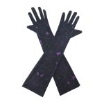 Purple Spiderweb Elbow 17-Inch gloves, 17 elbow