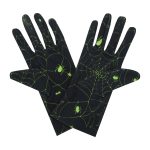 Green Spiderweb Wrist 9-Inch gloves, 9 wrist