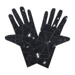 White Spiderweb Wrist 9-Inch gloves, 9 wrist