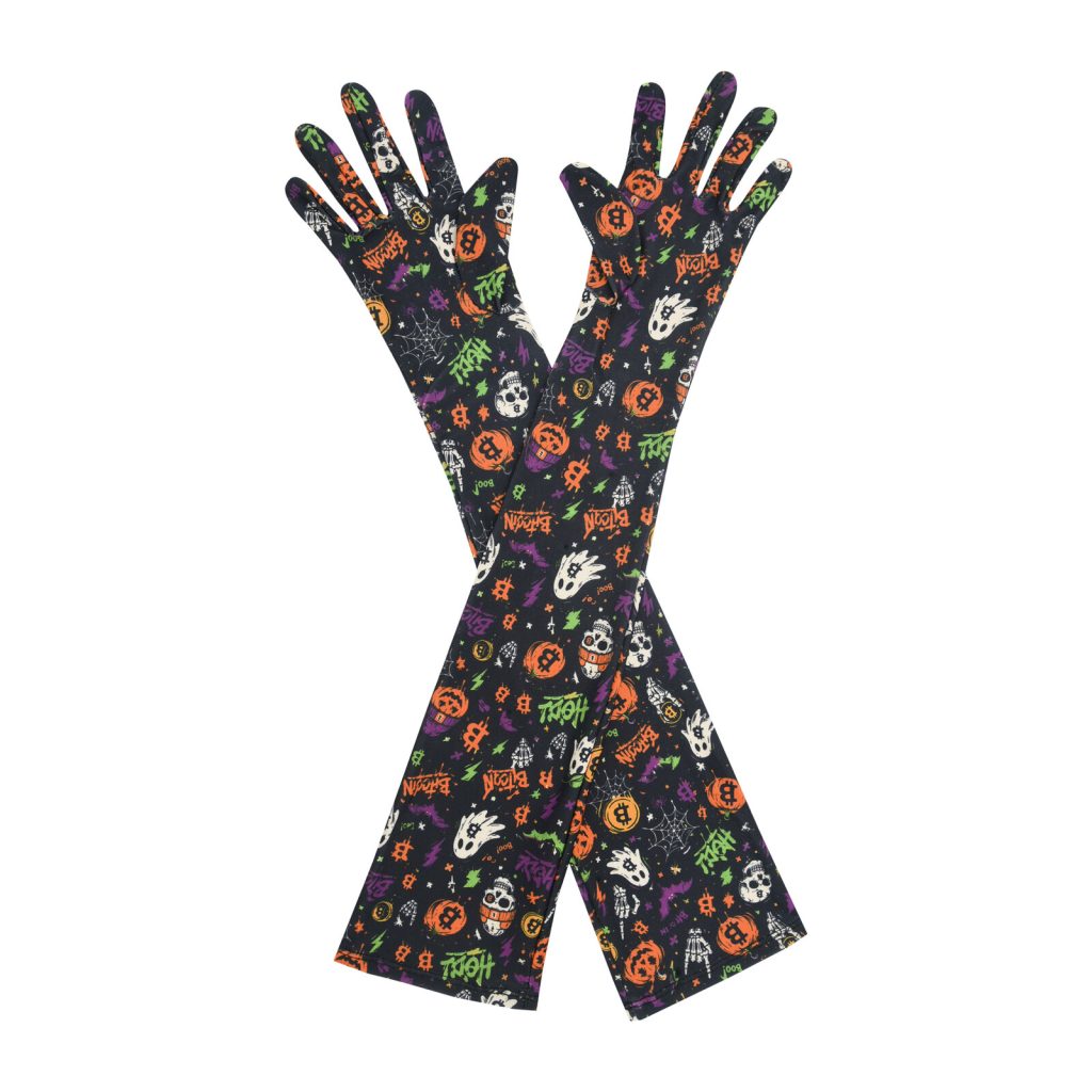 Black Bitcoin Bitcoin Opera 21-Inch gloves, 21 opera