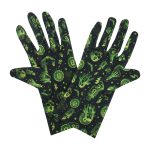 Green Bitcoin Bitcoin Wrist 9-Inch gloves, 9 wrist