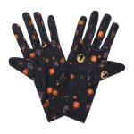 Purple Bitcoin Bitcoin Wrist 9-Inch gloves, 9 wrist