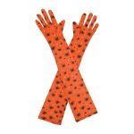 Orange Spider Spider and Web Opera 21-Inch gloves, 21 opera