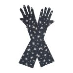 Black Spider Spider and Web Elbow 17-Inch gloves, 17 elbow