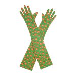 Green Pumpkin Pumpkin Opera 21-Inch gloves, 21 opera