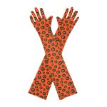 Orange Pumpkin Pumpkin Opera 21-Inch gloves, 21 opera