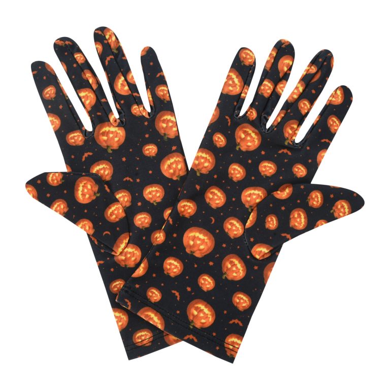 Black Pumpkin Pumpkin Wrist 9-Inch gloves, 9 wrist