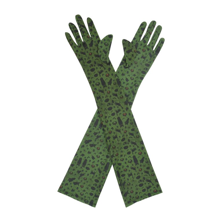 Green Cat Black Cat Opera 21-Inch gloves, 21 opera