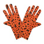 Orange Cat Black Cat Wrist 9-Inch gloves, 9 wrist