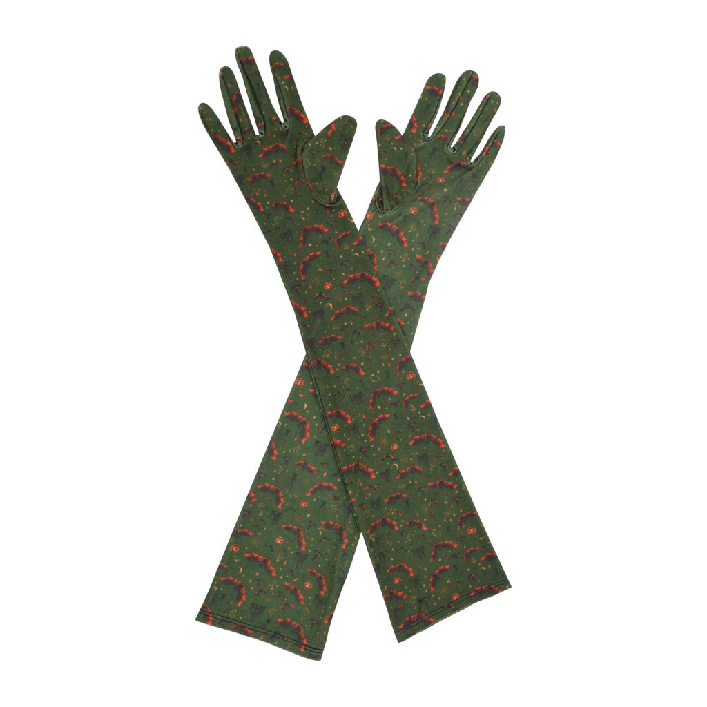 Green Bat Bat Opera 21-Inch gloves, 21 opera