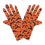 Orange Bat Bat Wrist 9-Inch gloves, 9 wrist