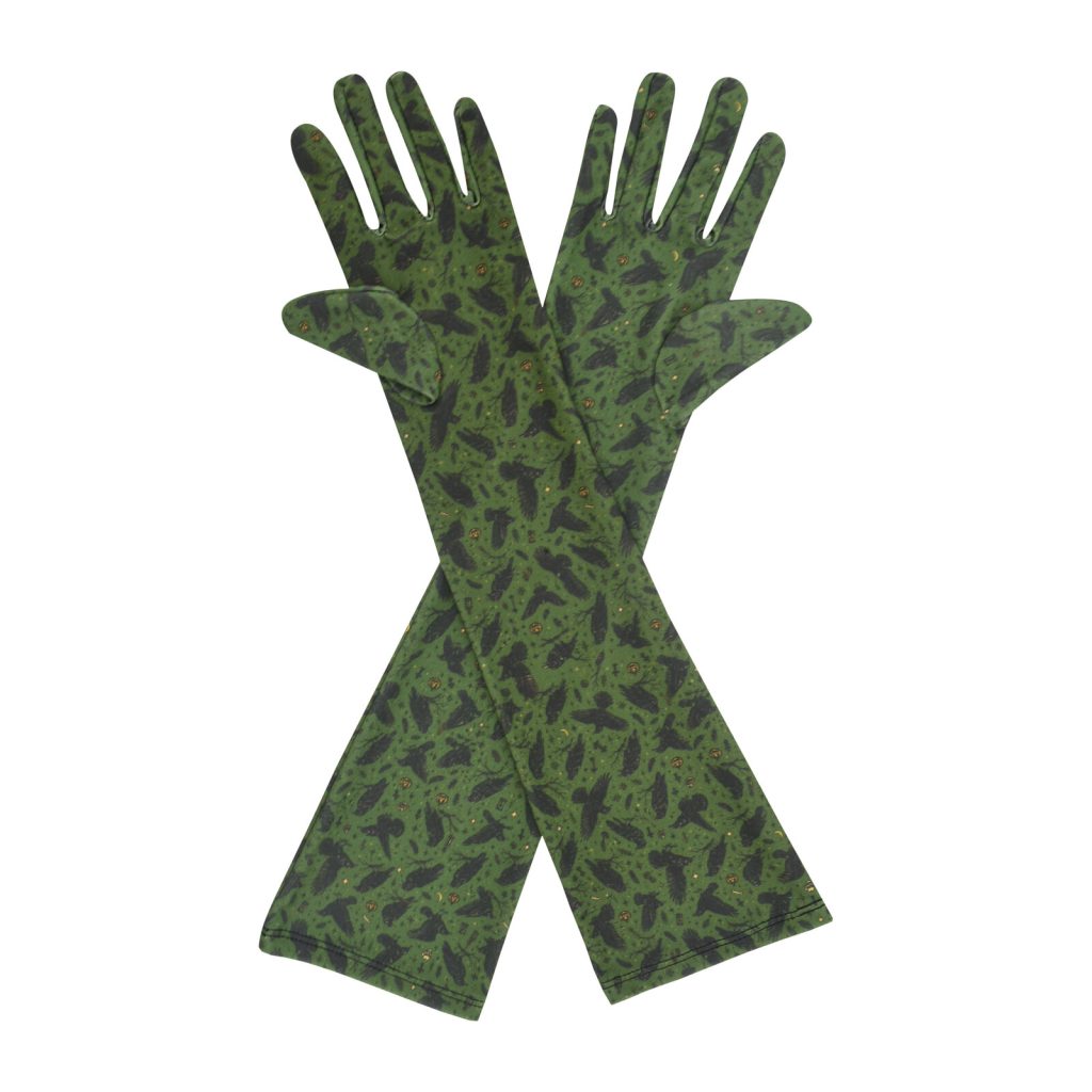 Green Crow Crow Elbow 17-Inch gloves, 17 elbow
