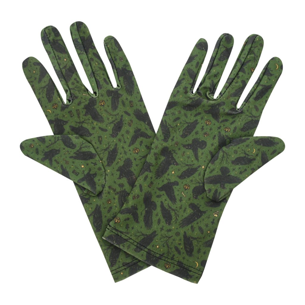 Green Crow Crow Wrist 9-Inch gloves, 9 wrist